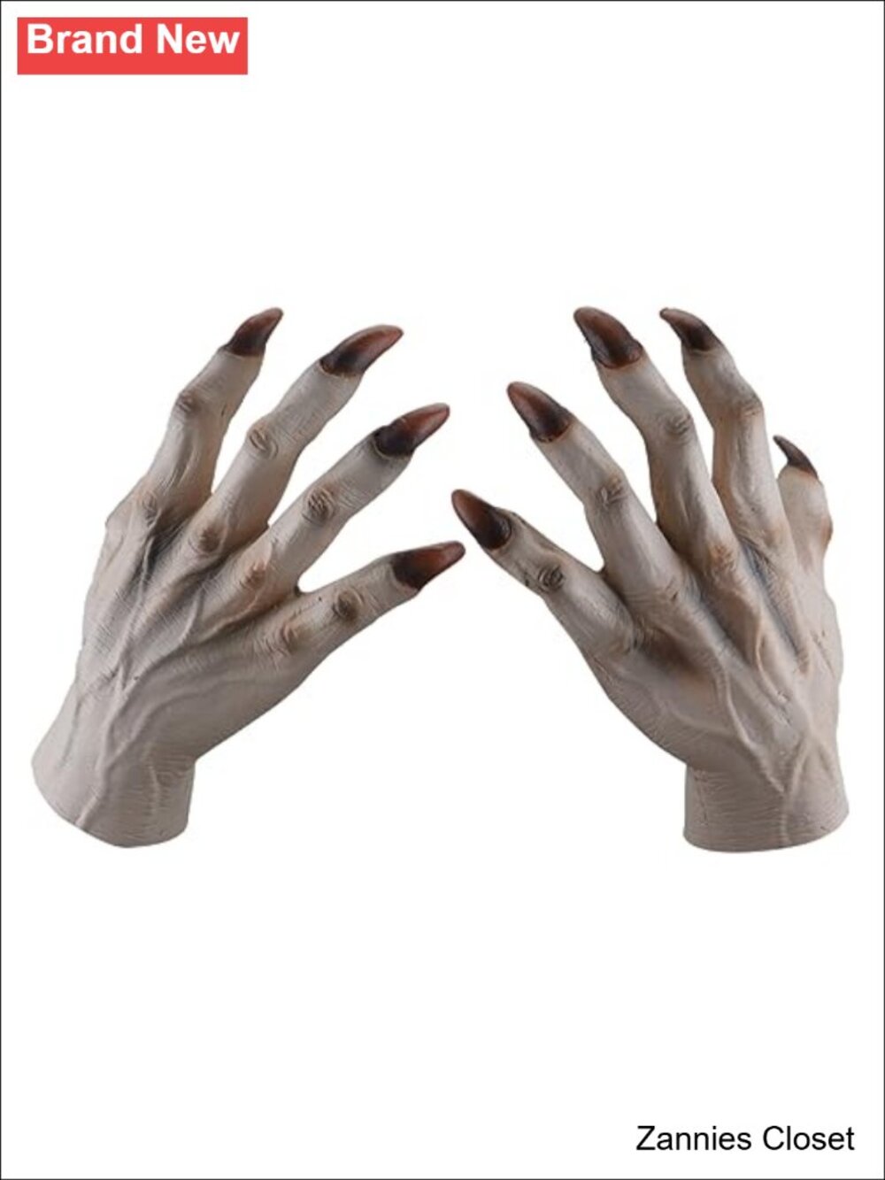 👻 Halloween Scary Monster Skeleton Bone Claw Reaper Gloves Costume Adult Latex